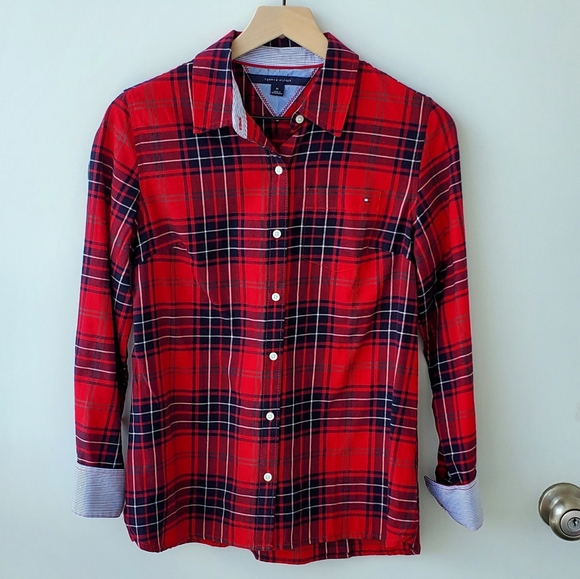 Tommy Hilfiger M Plaid Utility Shirt - Picture 1 of 3